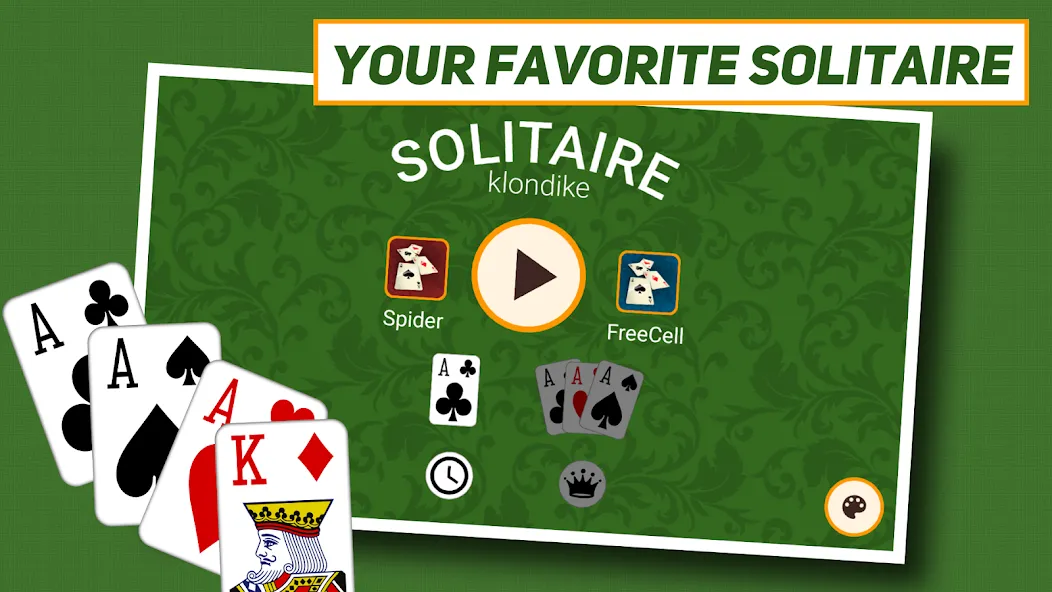 Klondike Solitaire: Classic  [МОД Бесконечные деньги] Screenshot 1