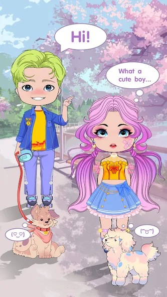 Chibi Doll Dress Up Games  [МОД Бесконечные деньги] Screenshot 5