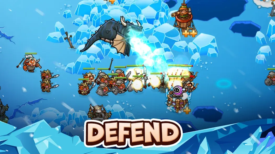 Crazy Defense Heroes - TD Game (Крейзи Дефенс Хероес)  [МОД Бесконечные монеты] Screenshot 1