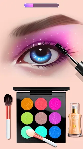 Makeup Kit - Color Mixing  [МОД Бесконечные монеты] Screenshot 3