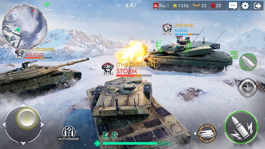 Tank Warfare: PvP Battle Game (Танковое сражение)  [МОД Много денег] Screenshot 5