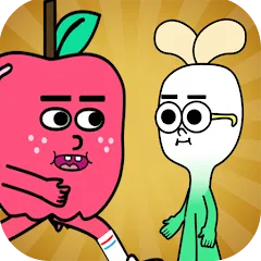 Скачать взломанную apple and onion running game (эппл энд онион раннинг гейм)  [МОД Unlocked] - стабильная версия apk на Андроид