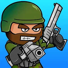 Скачать взломанную Mini Militia - War.io (Мини Милития)  [МОД Много монет] - последняя версия apk на Андроид