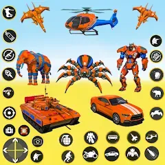 Скачать взлом Spider Mech Wars - Robot Game  [МОД Menu] - последняя версия apk на Андроид