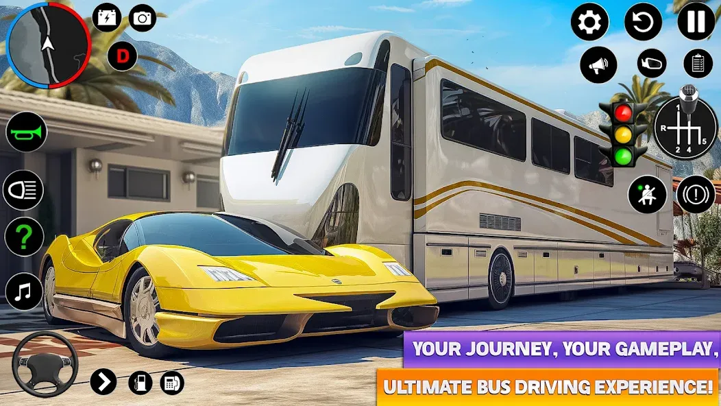 Ultimate Bus Driving Simulator (Ультимативный симулятор вождения автобуса)  [МОД Меню] Screenshot 5