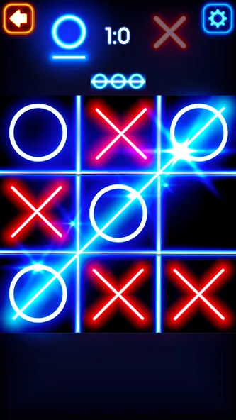 Tic Tac Toe Glow: 2 Players  [МОД Все открыто] Screenshot 2