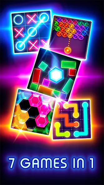 Tic Tac Toe Glow: 2 Players  [МОД Все открыто] Screenshot 3