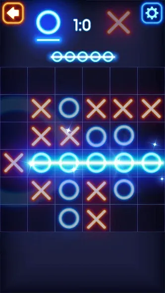 Tic Tac Toe Glow: 2 Players  [МОД Все открыто] Screenshot 4