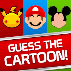 Взломанная Guess the Cartoon Character (Догадайтесь кто из мультяшного персонажа)  [МОД Много монет] - последняя версия apk на Андроид