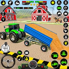 Взломанная Tractor Farming: Tractor Games (Тракторное хозяйство)  [МОД Много денег] - полная версия apk на Андроид