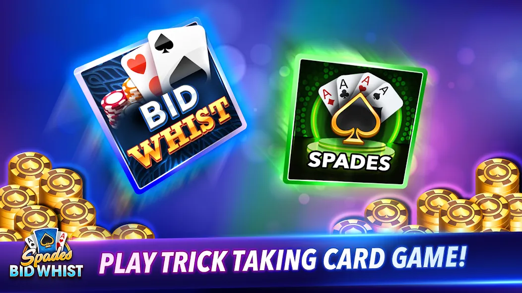 Spades: Bid Whist Classic Game (Бид Вист Классик)  [МОД Menu] Screenshot 1