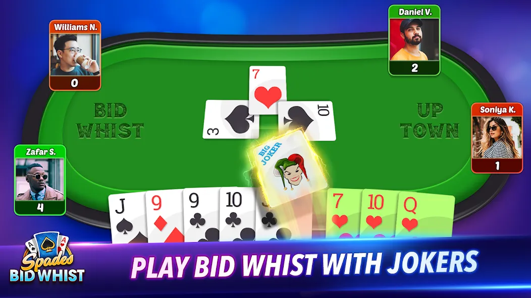 Spades: Bid Whist Classic Game (Бид Вист Классик)  [МОД Menu] Screenshot 4