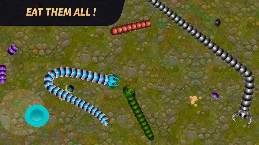 Worm.io - Gusanos Battle  [МОД Бесконечные монеты] Screenshot 5