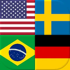 Скачать взломанную Flags of All World Countries  [МОД Все открыто] - последняя версия apk на Андроид