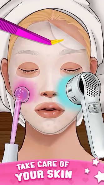 ASMR Doctor Game: Makeup Salon (АСМР автономная сенсорная меридиональная реакция)  [МОД Unlimited Money] Screenshot 4