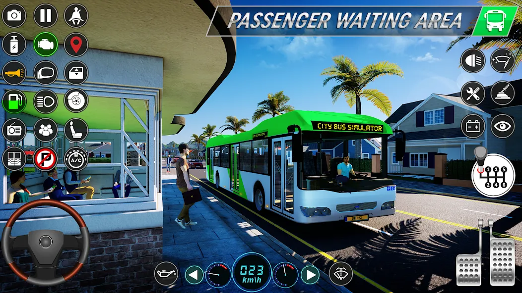 City Bus Simulator: Bus Games (Риал Сити Бас Симулятор Геймс)  [МОД Бесконечные монеты] Screenshot 1