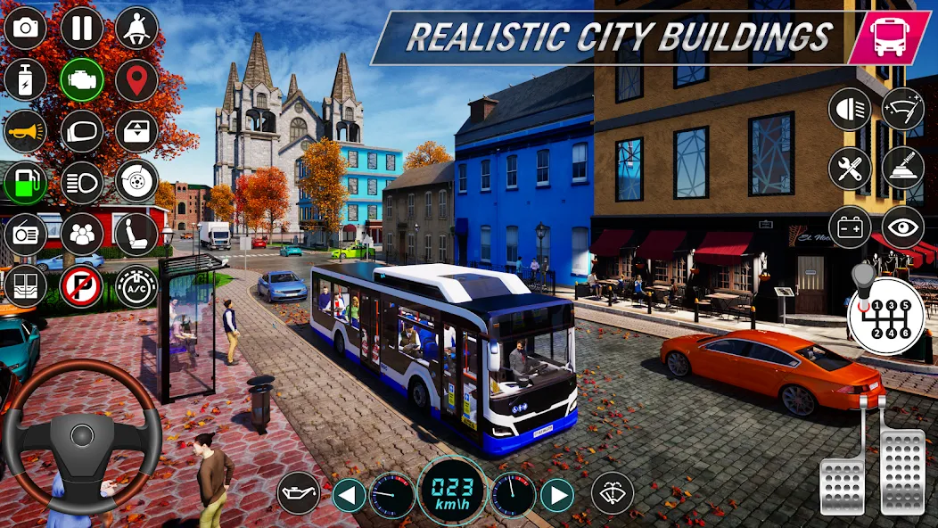 City Bus Simulator: Bus Games (Риал Сити Бас Симулятор Геймс)  [МОД Бесконечные монеты] Screenshot 3