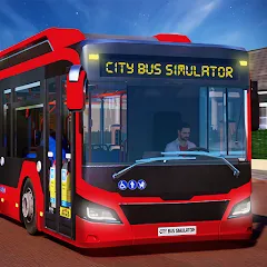 Скачать взломанную City Bus Simulator: Bus Games (Риал Сити Бас Симулятор Геймс)  [МОД Бесконечные монеты] - полная версия apk на Андроид