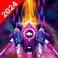 Взломанная Galaxy Attack - Space Shooter (Гэлэкси Атак)  [МОД Все открыто] - полная версия apk на Андроид