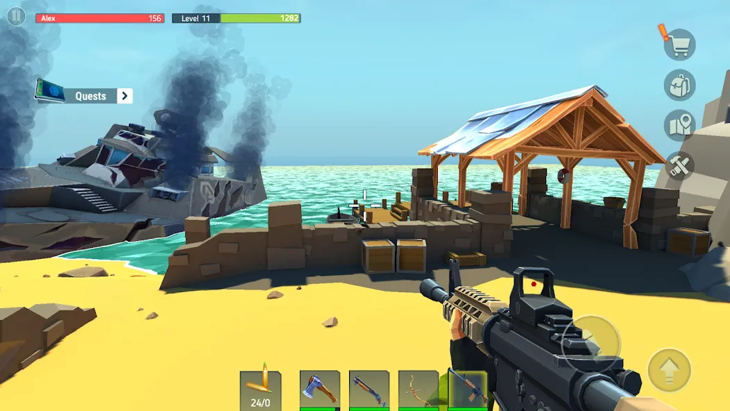 TEGRA: Zombie survival island (Тегра)  [МОД Бесконечные монеты] Screenshot 2