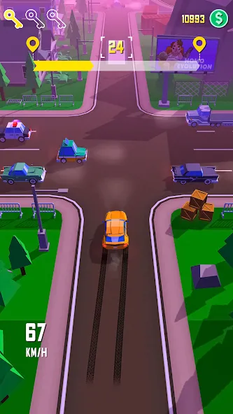 Taxi Run: Traffic Driver (Такси Ран)  [МОД Все открыто] Screenshot 1