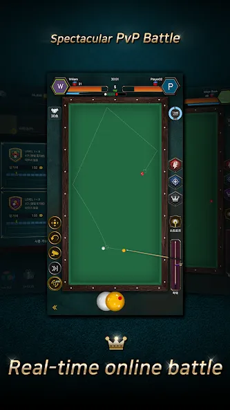 Real Billiards Battle - carom (Риал Бильярдс Батл)  [МОД Бесконечные деньги] Screenshot 1