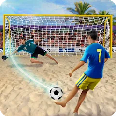 Взломанная Shoot Goal - Beach Soccer Game (Шут)  [МОД Menu] - полная версия apk на Андроид