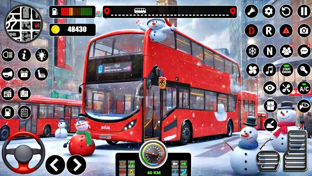 Bus Simulator 3D Bus Games (Городское автобусное симуляторение)  [МОД Много денег] Screenshot 5