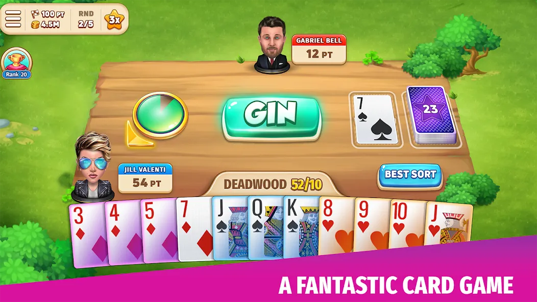 Gin Rummy Stars - Card Game (Джин Рамми Старс)  [МОД Mega Pack] Screenshot 1