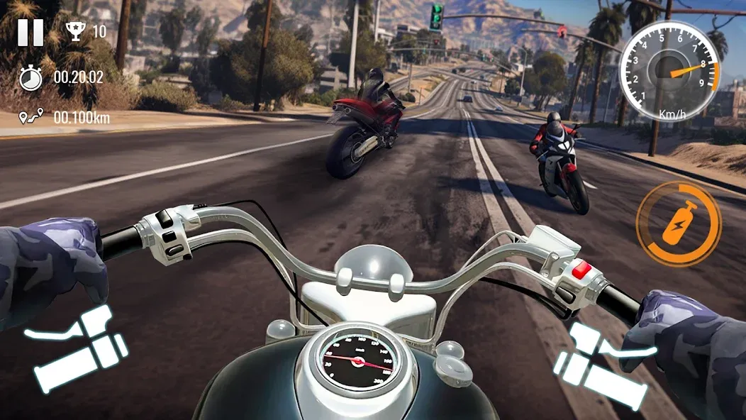 Traffic Bike Driving Simulator (Трафик Байк Драйвинг Симулятор)  [МОД Mega Pack] Screenshot 2