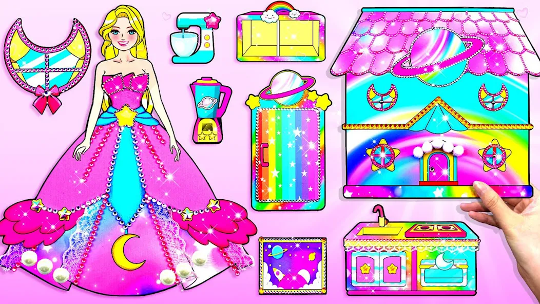 Doll Dress Up Makeup Girl Game (Чиби кукла одевает девушку игры)  [МОД Меню] Screenshot 5