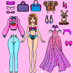 Взломанная Doll Dress Up Makeup Girl Game (Чиби кукла одевает девушку игры)  [МОД Меню] - последняя версия apk на Андроид