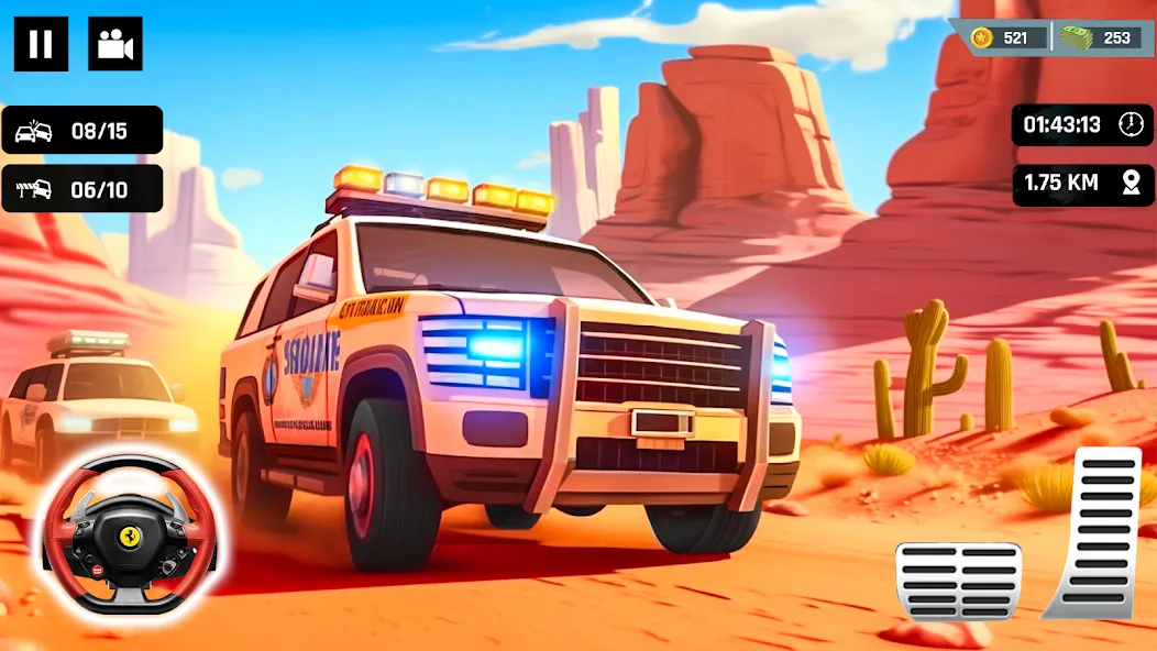 Police Car Kids Driving Game (Кидс Полис Геймс)  [МОД Бесконечные деньги] Screenshot 2