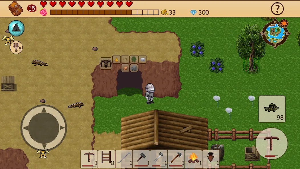 Survival RPG: Open World Pixel (Сурвайвл РПГ)  [МОД Unlimited Money] Screenshot 1