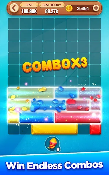 Block Crush - Puzzle Game  [МОД Все открыто] Screenshot 5