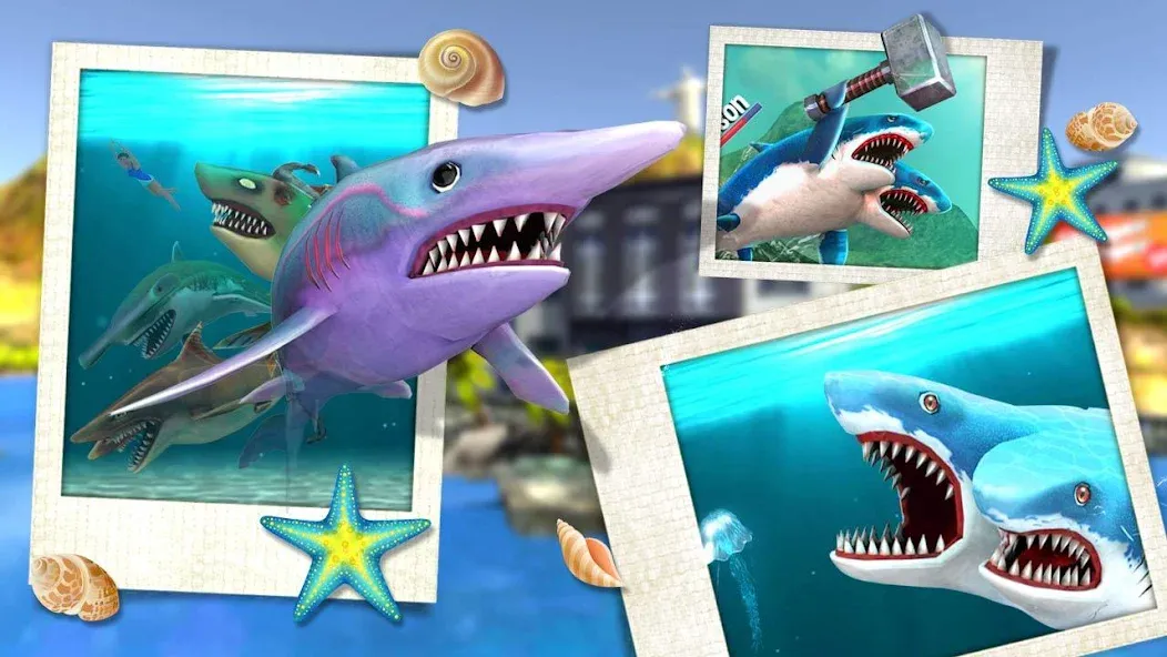 Double Head Shark Attack PVP  [МОД Меню] Screenshot 5