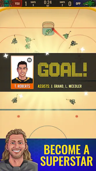 Superstar Hockey (уперстар Хоккей)  [МОД Бесконечные деньги] Screenshot 3