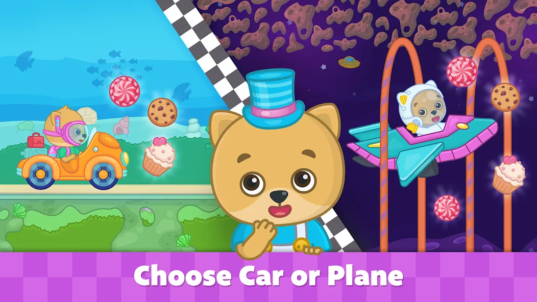 Bimi Boo Car Games for Kids  [МОД Много денег] Screenshot 3