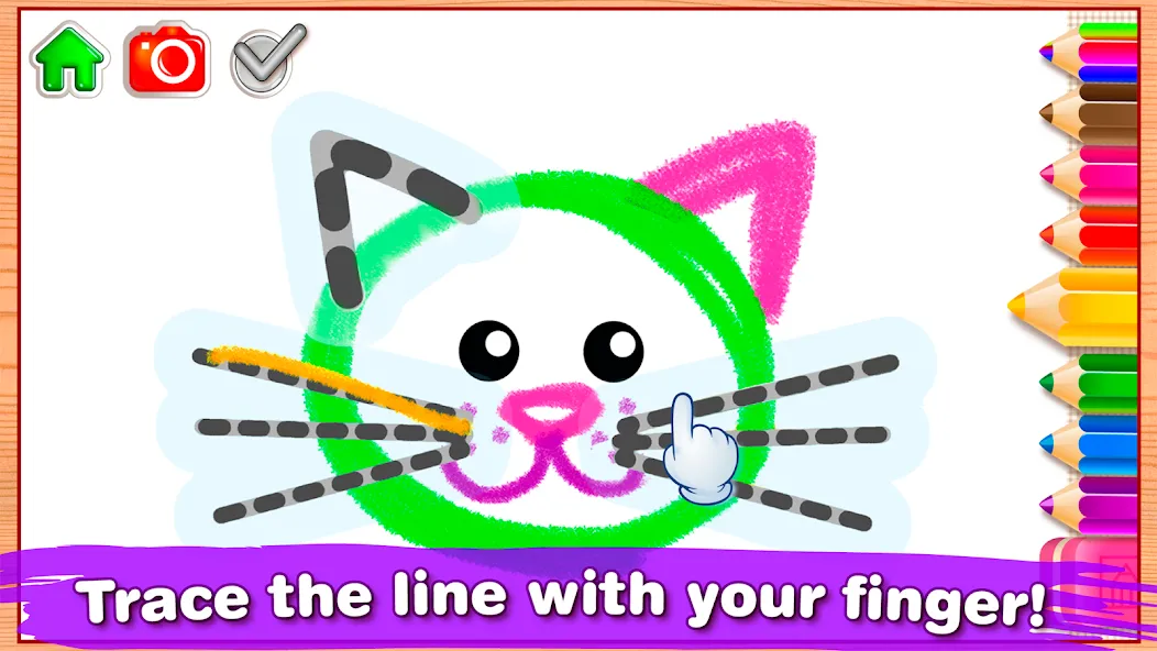 Bini Drawing for Kids Games (Бини)  [МОД Menu] Screenshot 3