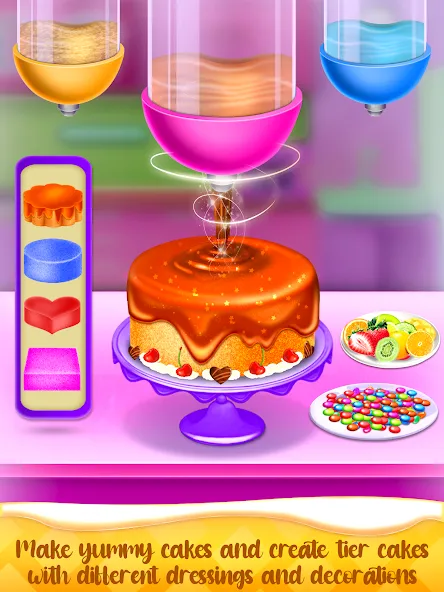 Cake Maker Cooking Cake Games (Кейк Мейкер кулинарные игры на приготовление тортов)  [МОД Mega Pack] Screenshot 2