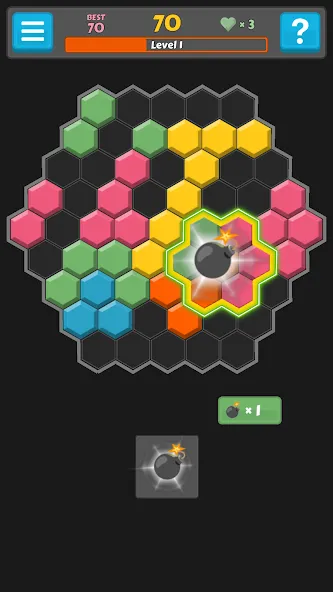 Block Buster - Hex and Square  [МОД Меню] Screenshot 4