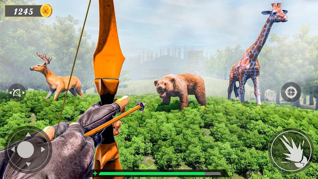 Animal Archery Hunting Games  [МОД Бесконечные монеты] Screenshot 3