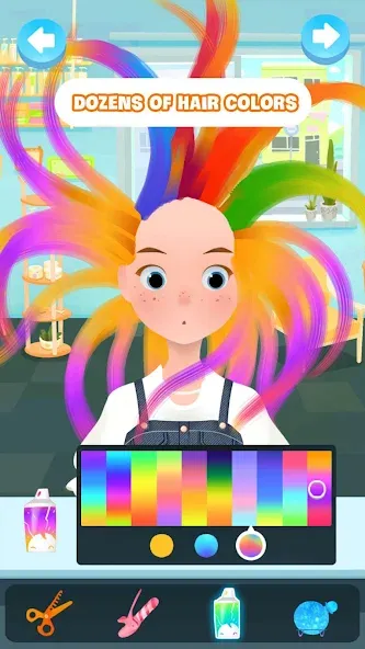 Hair salon games : Hairdresser  [МОД Unlocked] Screenshot 1