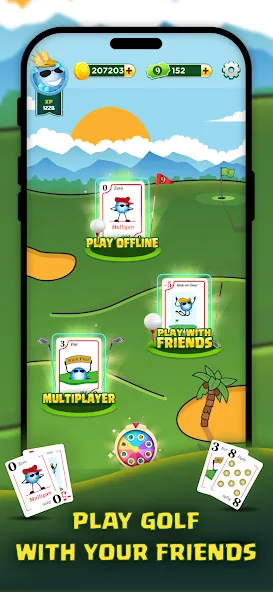 Play Nine: Golf Card Game (Плей Найн)  [МОД Mega Pack] Screenshot 1