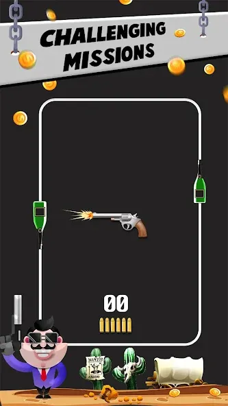 Bottle Shooting VS Gun  [МОД Все открыто] Screenshot 1