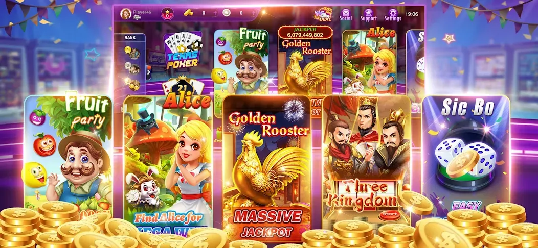 Happy Poker Slots (Хэппи Покер Слоты)  [МОД Menu] Screenshot 3