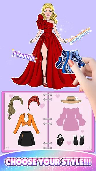 Paper Doll: Fashion Dress Up (Свит Пейпер Долл)  [МОД Бесконечные монеты] Screenshot 5