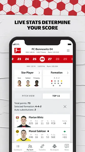 Bundesliga Fantasy Manager (Бундеслига Фэнтези Менеджер)  [МОД Mega Pack] Screenshot 4