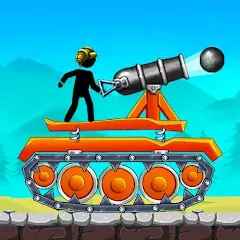 Скачать взломанную The Tank: Stick pocket hill (Зе Тенк)  [МОД Меню] - последняя версия apk на Андроид