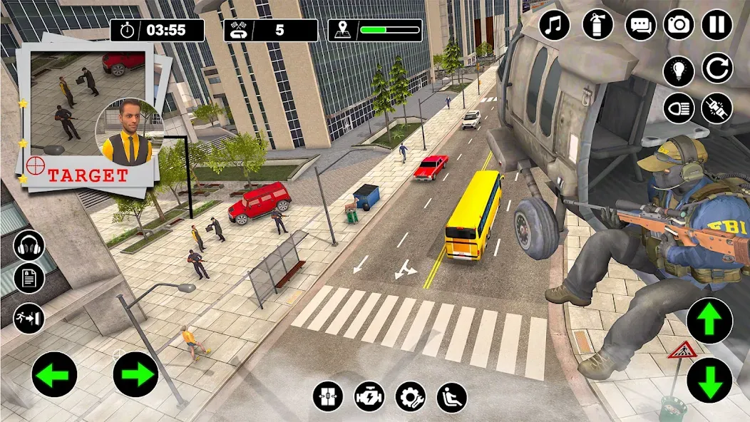 Police Helicopter Chase Game  [МОД Unlocked] Screenshot 2